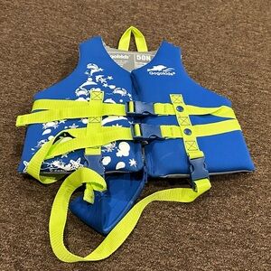Gogokids Blue Swim Vest Childs Life Jacket Size: Small 50n New Saver Preserver
